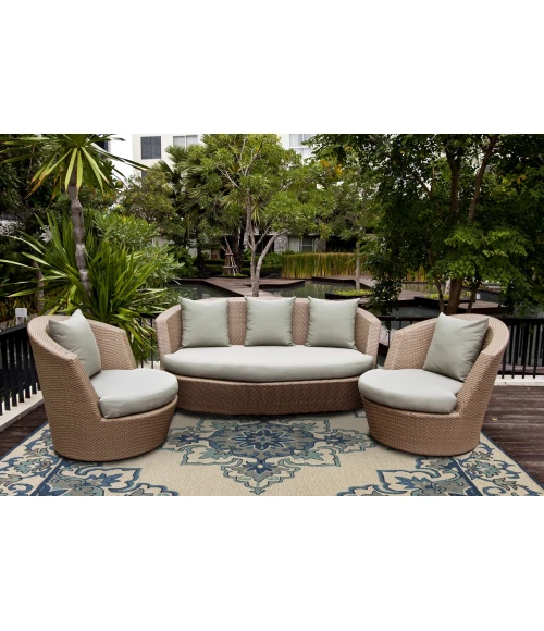 Kas Harbor 4238 Ivory/Blue Serafina Area Rug 3'3" x 5'3"