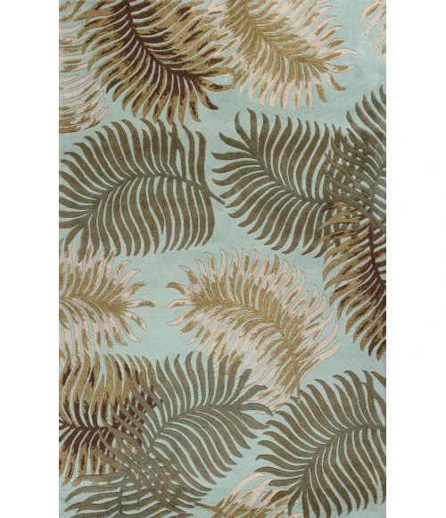 Kas Havana 2612 Aqua Fern View Area Rug 7'6" Round