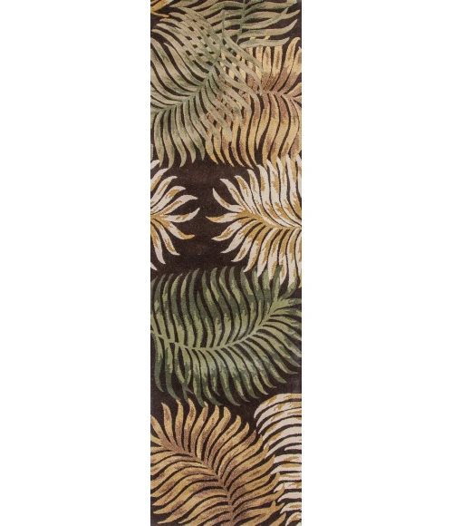 Kas Havana 2617 Espresso Fern View Area Rug 7'6" Round