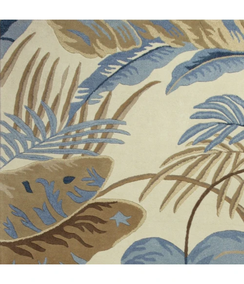 Kas Havana 2624 Ivory/Blue Rainforest Area Rug 30" X 50"