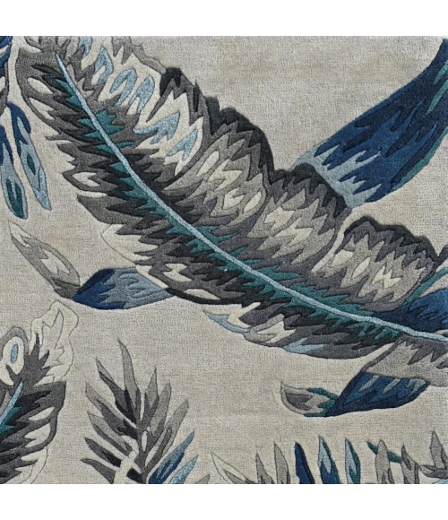 Kas Havana 2626 Grey/Blue Tropics Area Rug 5' X 8'