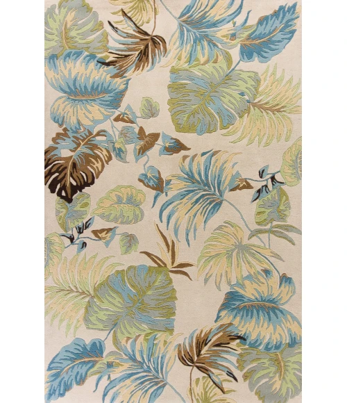 Kas Havana 2630 Ivory/Blue Oasis Area Rug 30" X 50"