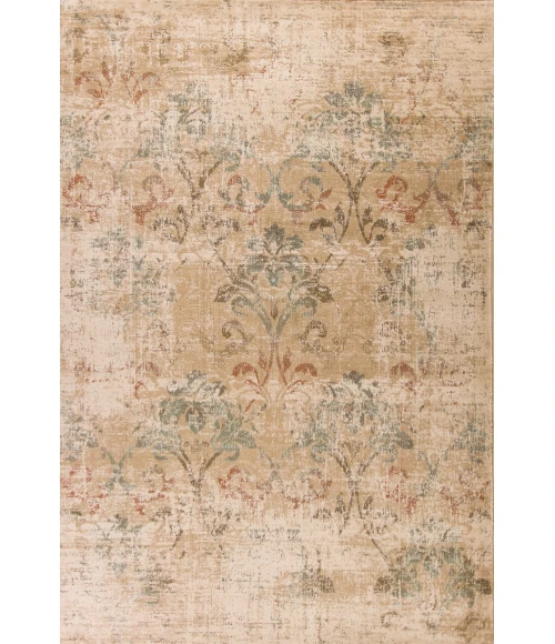 Kas Heritage 9351 Champagne Damask Area Rug 7'7" x 10'10"
