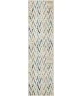 Kas Heritage 9364 Ivory/Blue Chevron Area Rug 7'7" x10'10"