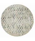 Kas Heritage 9364 Ivory/Blue Chevron Area Rug 7'7" x10'10"