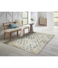 Kas Heritage 9364 Ivory/Blue Chevron Area Rug 7'7" x10'10"