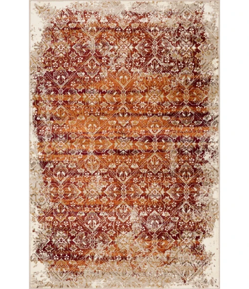 Kas Heritage 9373 Ivory/Rust Anna Area Rug 5'3" x 7'8"