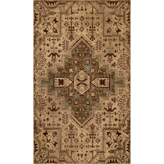 Kas Heritage 9374 Ivory/Blue Medallion Area Rug 7'7" x10'10"