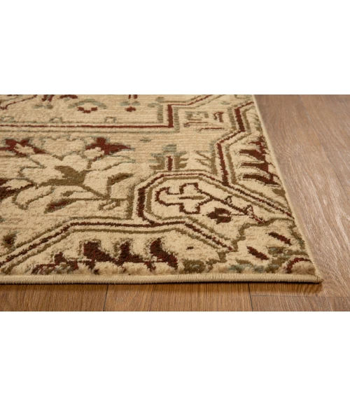 Kas Heritage 9374 Ivory/Blue Medallion Area Rug 5'3" x 7'8"