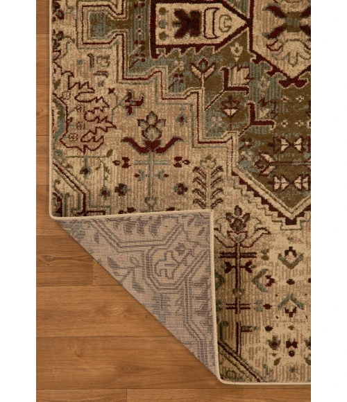 Kas Heritage 9374 Ivory/Blue Medallion Area Rug 5'3" x 7'8"