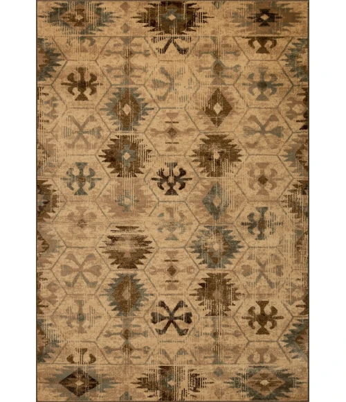 Kas Heritage 9375 Ivory/Blue Southwest Area Rug 7'7" x10'10"