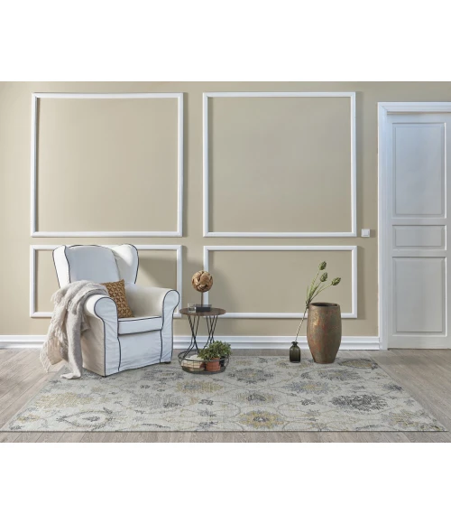 Kas Hudson 2461 Ivory Chandler Area Rug 2'3" x 8' Runner