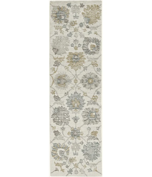 Kas Hudson 2461 Ivory Chandler Area Rug 2'3" x 8' Runner