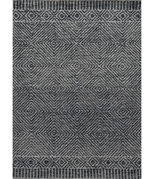 Kas Hudson 2463 Grey/Black Retreat Area Rug 6'6" x 9'6"