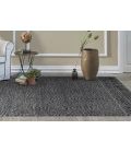 Kas Hudson 2463 Grey/Black Retreat Area Rug 6'6" x 9'6"