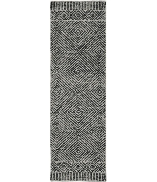 Kas Hudson 2463 Grey/Black Retreat Area Rug 6'6" x 9'6"