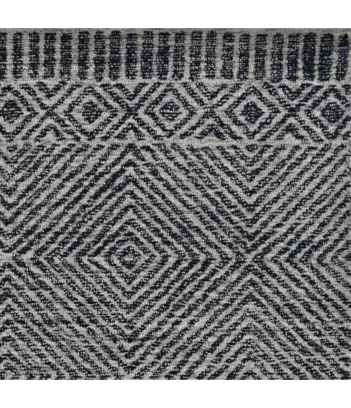 Kas Hudson 2463 Grey/Black Retreat Area Rug 6'6" x 9'6"