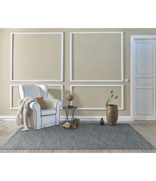 Kas Hudson 2465 Denim Sutton Area Rug 6'6" x 9'6"