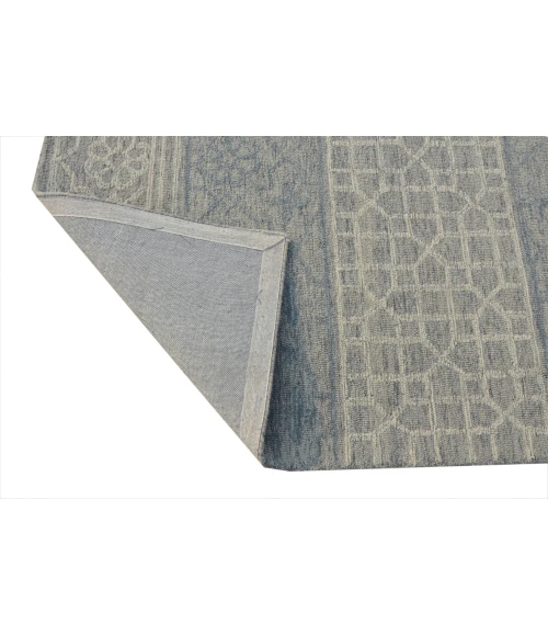 Kas Hudson 2467 Blue/Grey Mosaic Area Rug 5' x 7'