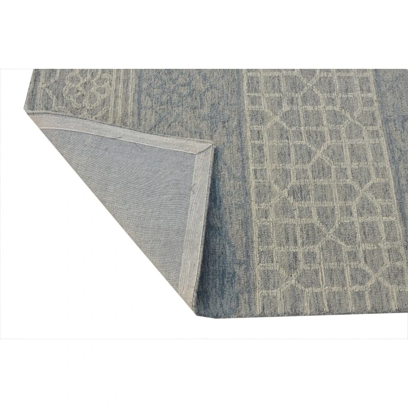 Kas Hudson 2467 Blue/Grey Mosaic Area Rug 5' x 7'