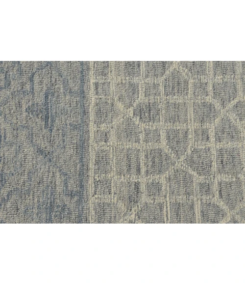 Kas Hudson 2467 Blue/Grey Mosaic Area Rug 5' x 7'