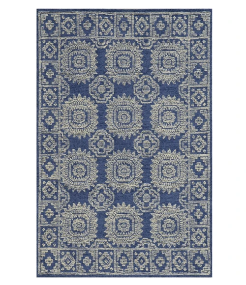 Kas Hudson 2469 Navy Suzani Area Rug 9' x 13'