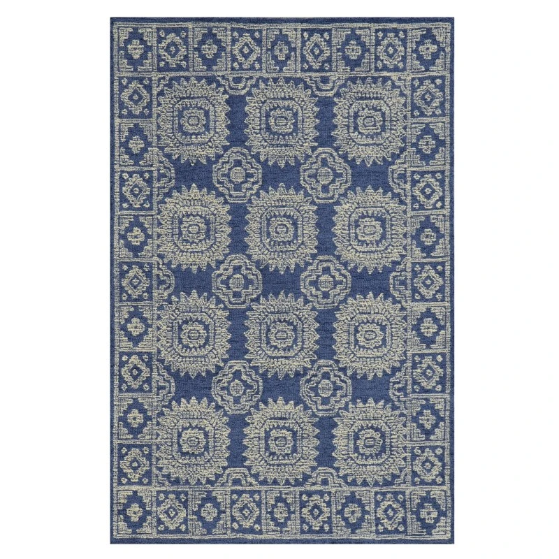 Kas Hudson 2469 Navy Suzani Area Rug 9' x 13'