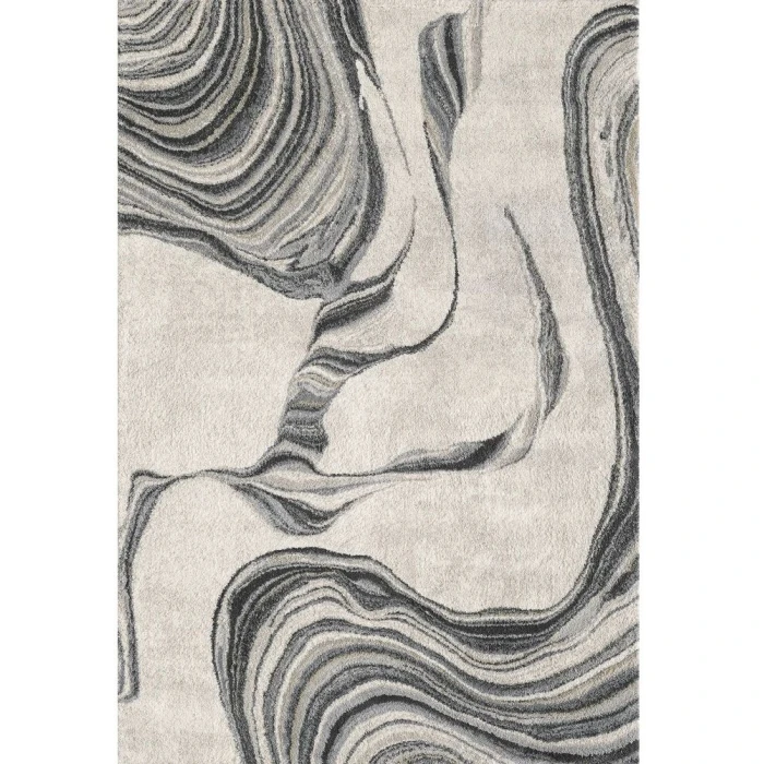 Kas Hue 4756 Ivory Marbled Stone Area Rug