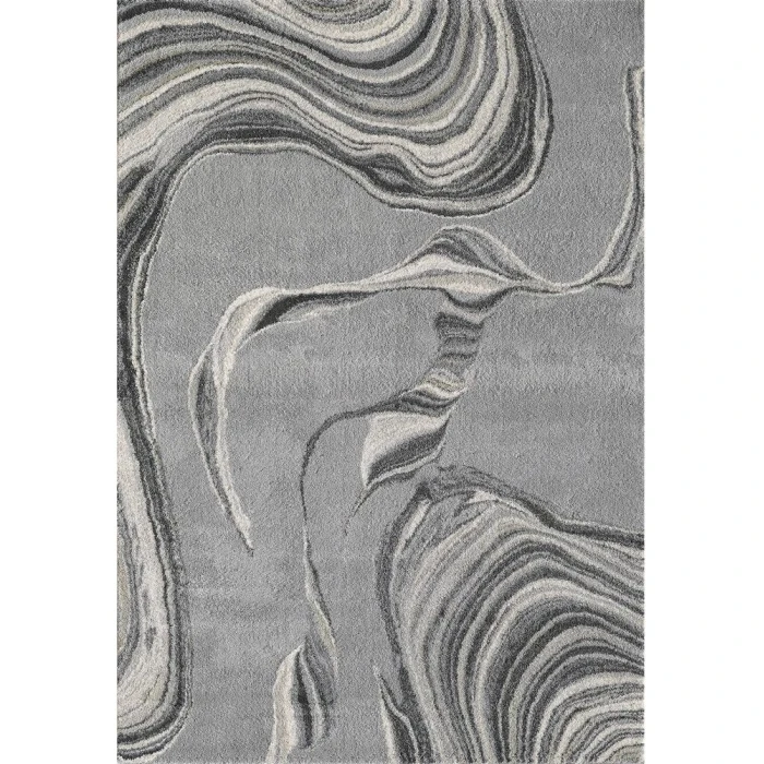 Kas Hue 4757 Grey Marbled Stone Area Rug