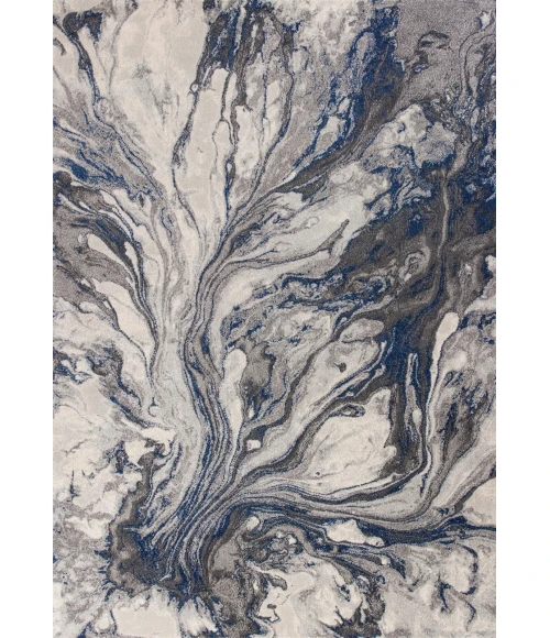 Kas Illusions 6202 Grey Watercolors Area Rug 7'10" x 10'10"