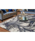 Kas Illusions 6202 Grey Watercolors Area Rug 7'10" x 10'10"