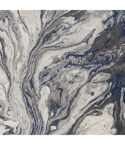 Kas Illusions 6202 Grey Watercolors Area Rug 7'10" x 10'10"