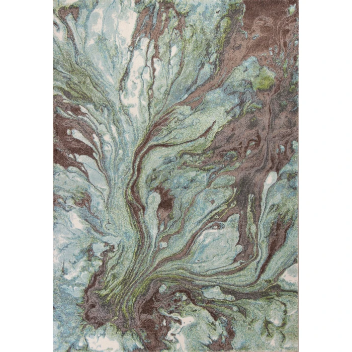 Kas Illusions 6203 Seafoam Watercolors Area Rug 7'10" x 10'10"