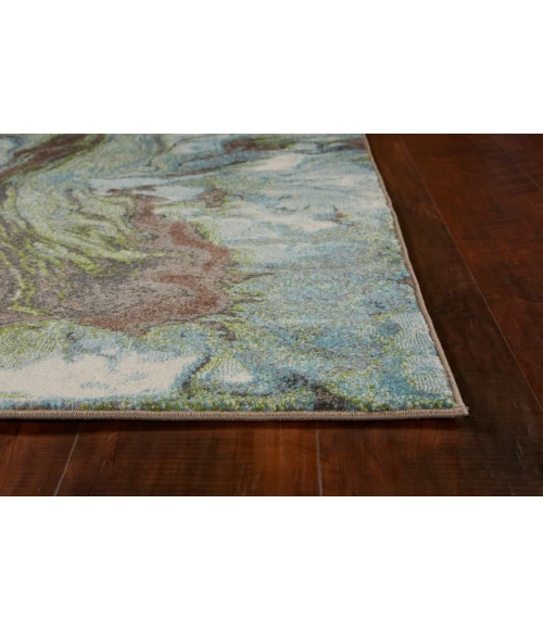 Kas Illusions 6203 Seafoam Watercolors Area Rug 7'10" x 10'10"