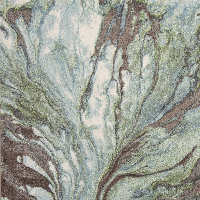Kas Illusions 6203 Seafoam Watercolors Area Rug 7'10" x 10'10"