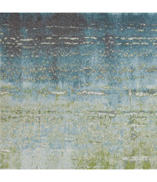 Kas Illusions 6206 Blue/Green Escape Area Rug 3'3" x 4'11"
