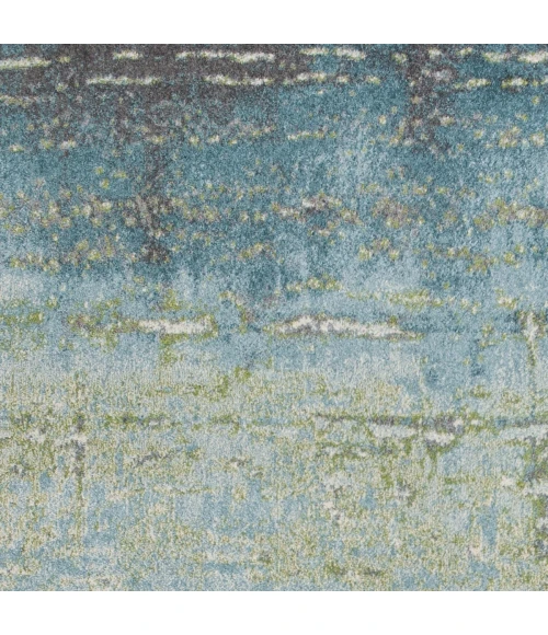 Kas Illusions 6206 Blue/Green Escape Area Rug 3'3" x 4'11"