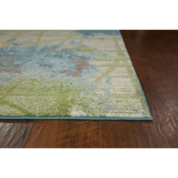 Kas Illusions 6207 Green/Blue Visions Area Rug 7'10" x 10'10"