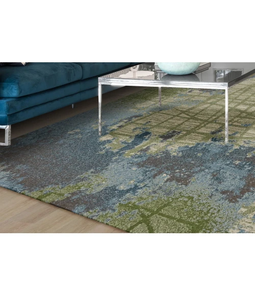 Kas Illusions 6207 Green/Blue Visions Area Rug 3'3" x 4'11"