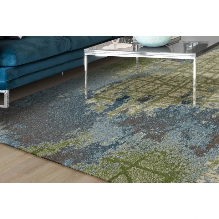 Kas Illusions 6207 Green/Blue Visions Area Rug 7'10" x 10'10"