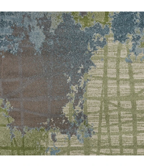 Kas Illusions 6207 Green/Blue Visions Area Rug 3'3" x 4'11"
