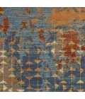Kas Illusions 6208 Blue/Coral Elements Area Rug 3'3" x 4'11"