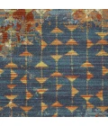 Kas Illusions 6208 Blue/Coral Elements Area Rug 3'3" x 4'11"