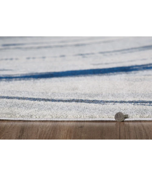 Kas Illusions 6219 Ivory/Blue Elements Area Rug 3'3" x 4'11"