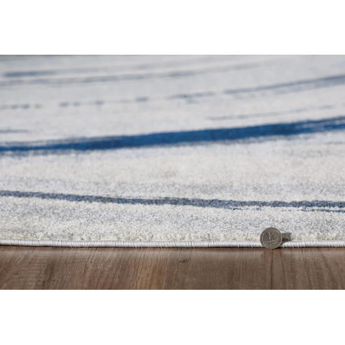 Kas Illusions 6219 Ivory/Blue Elements Area Rug 7'10" x 10'10"