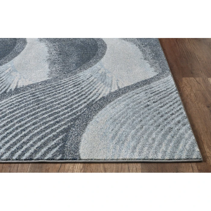Kas Illusions 6223 Grey/Blue Breeze Area Rug 5'3" x 7'7"