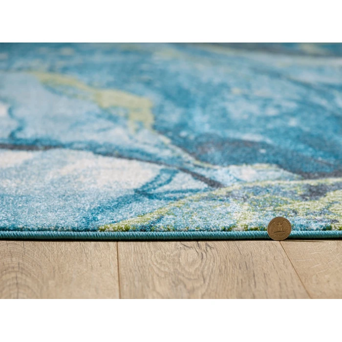 Kas Illusions 6225 Teal Stone Area Rug 7'10" x 10'10"