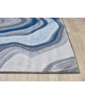 Kas Illusions 6227 Blue/Grey Marble Area Rug 3'3" x 4'11"