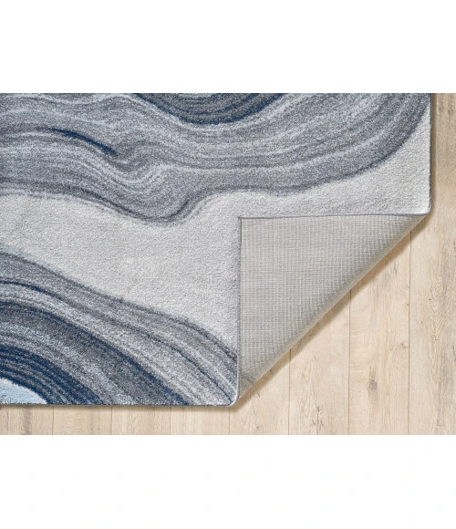 Kas Illusions 6227 Blue/Grey Marble Area Rug 3'3" x 4'11"
