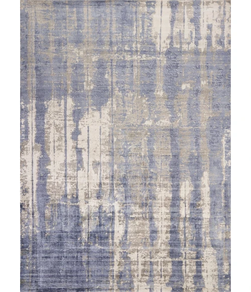 Kas Indulge 0802 Grey/Blue Drizzle Area Rug 5' x 7'